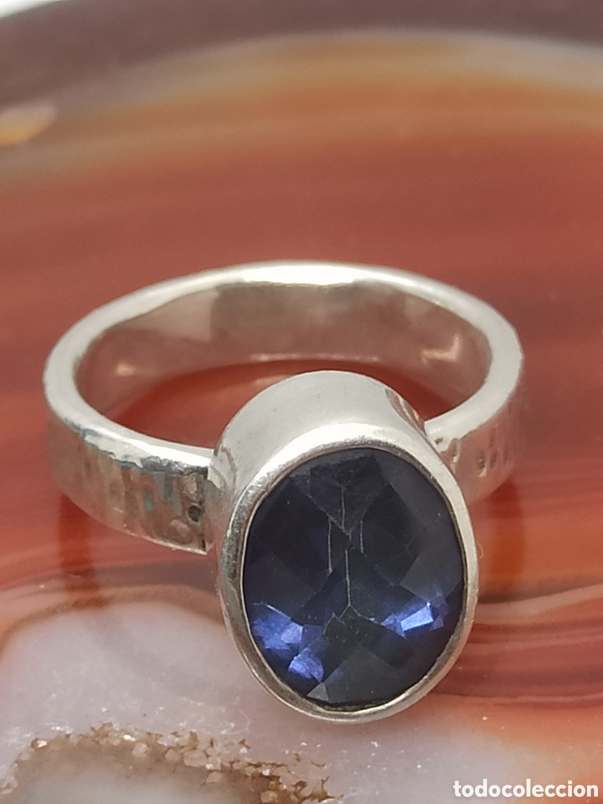 Joyeria: Anillo echo echo a mano en plata de ley y Zafiro - Foto 7