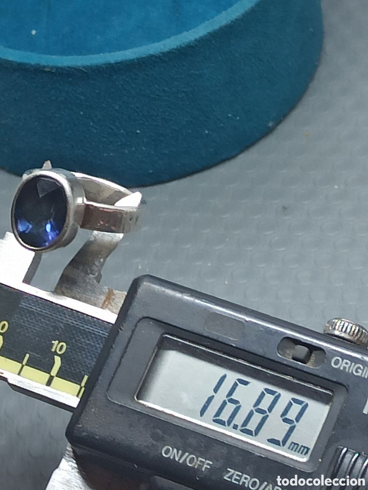 Joyeria: Anillo echo echo a mano en plata de ley y Zafiro - Foto 9