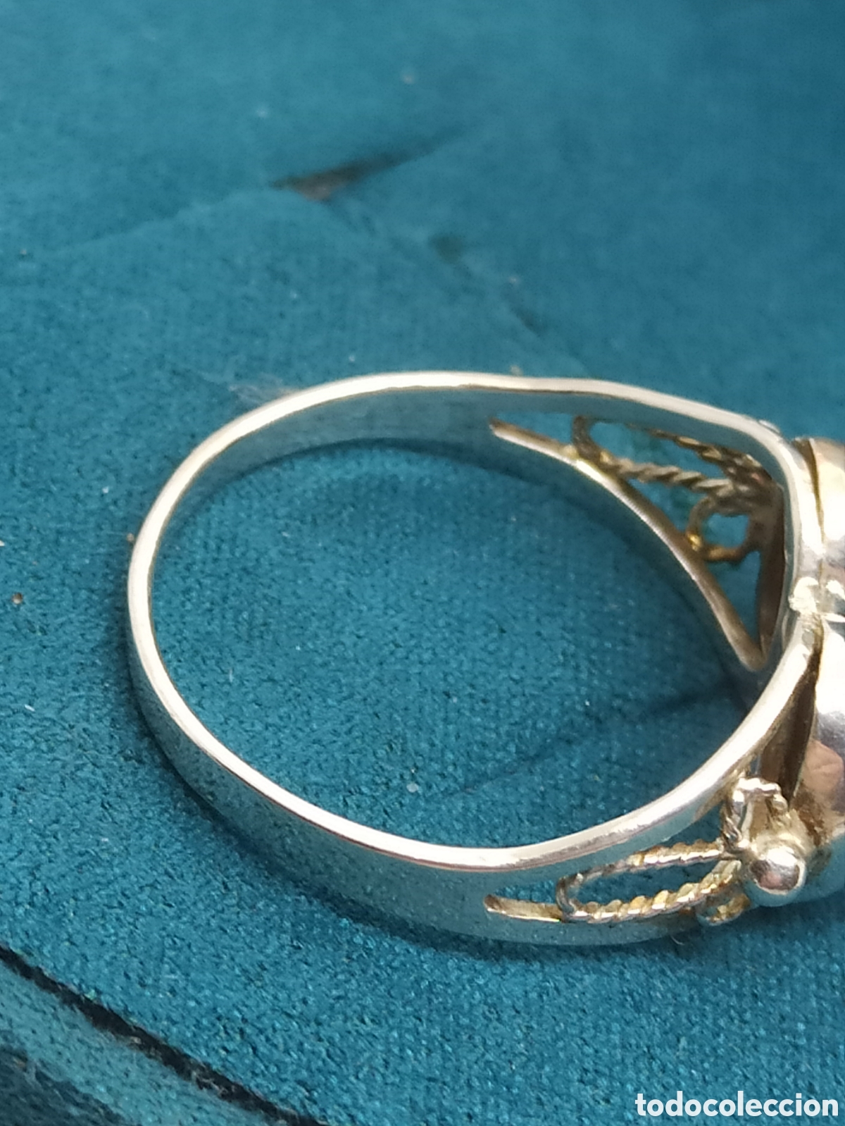 Joyeria: Antiguo anillo en Plata de Ley 925 y Onix - Foto 8