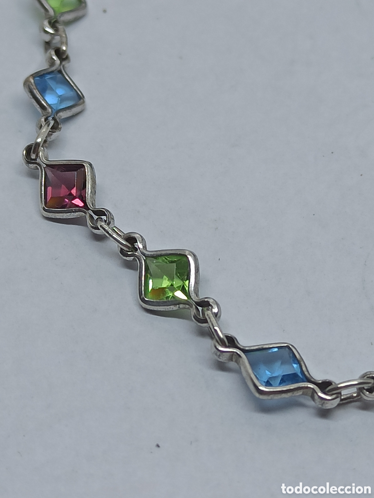 Joyeria: Pulsera en Plata de Ley 925 y m&uacute;ltiples Gemas - Foto 6