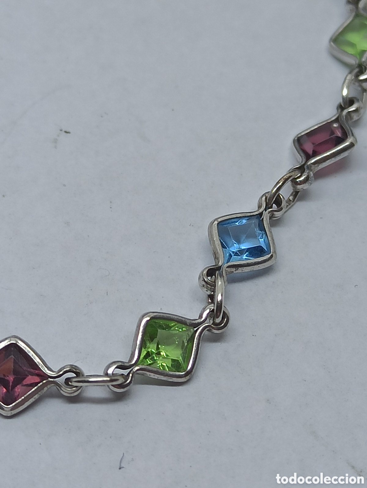 Joyeria: Pulsera en Plata de Ley 925 y m&uacute;ltiples Gemas - Foto 7