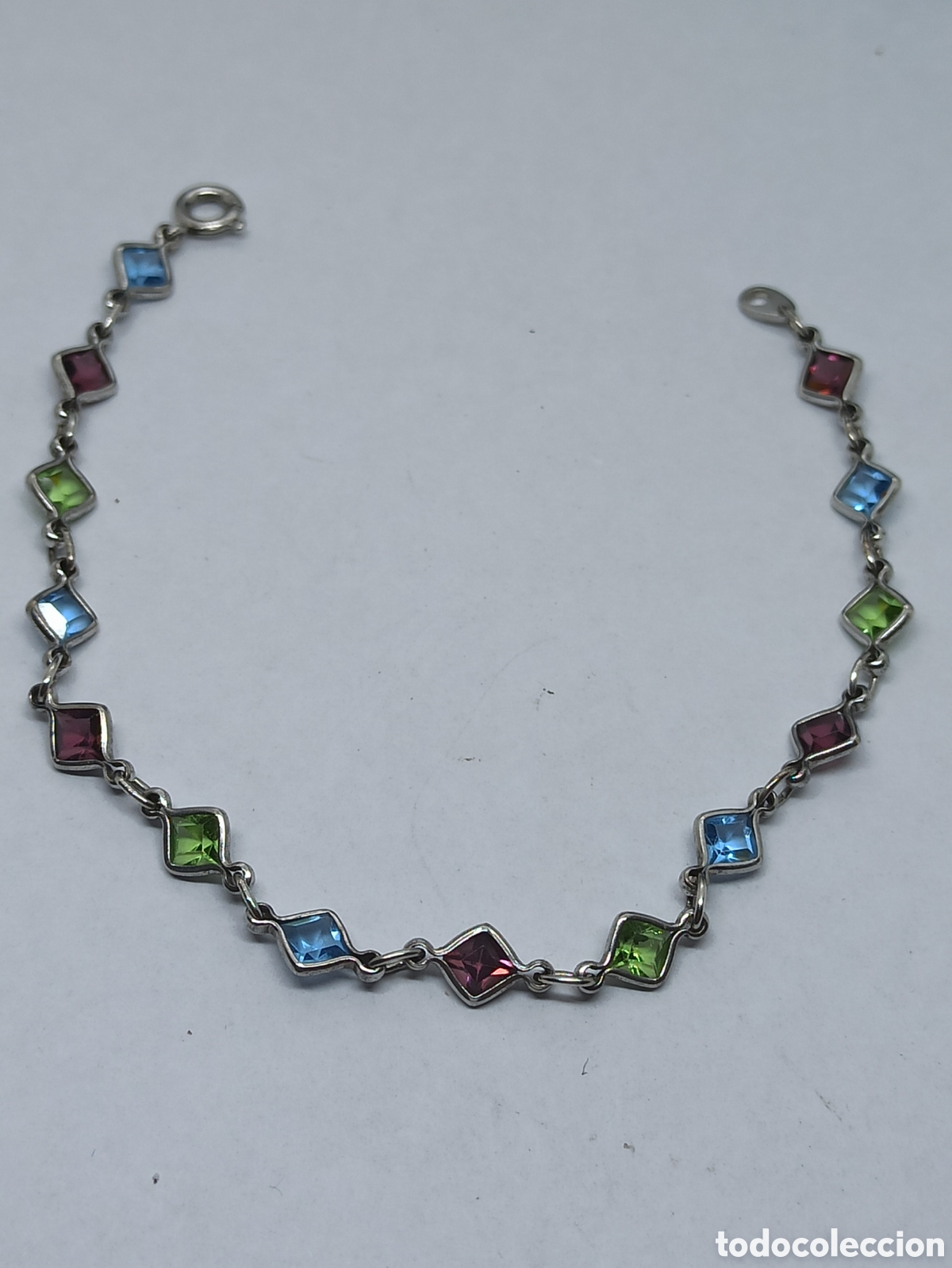 Joyeria: Pulsera en Plata de Ley 925 y m&uacute;ltiples Gemas - Foto 1