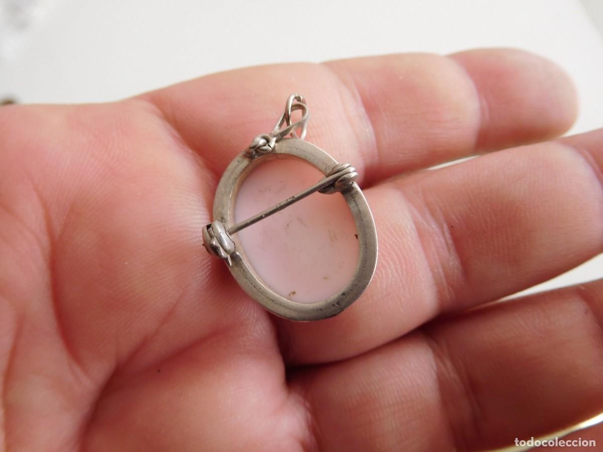 Joyeria: Broche de plata antiguo camafeo - Foto 3