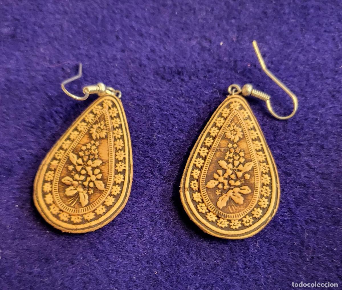 Schmuck: Orecchini in corteccia di betulla