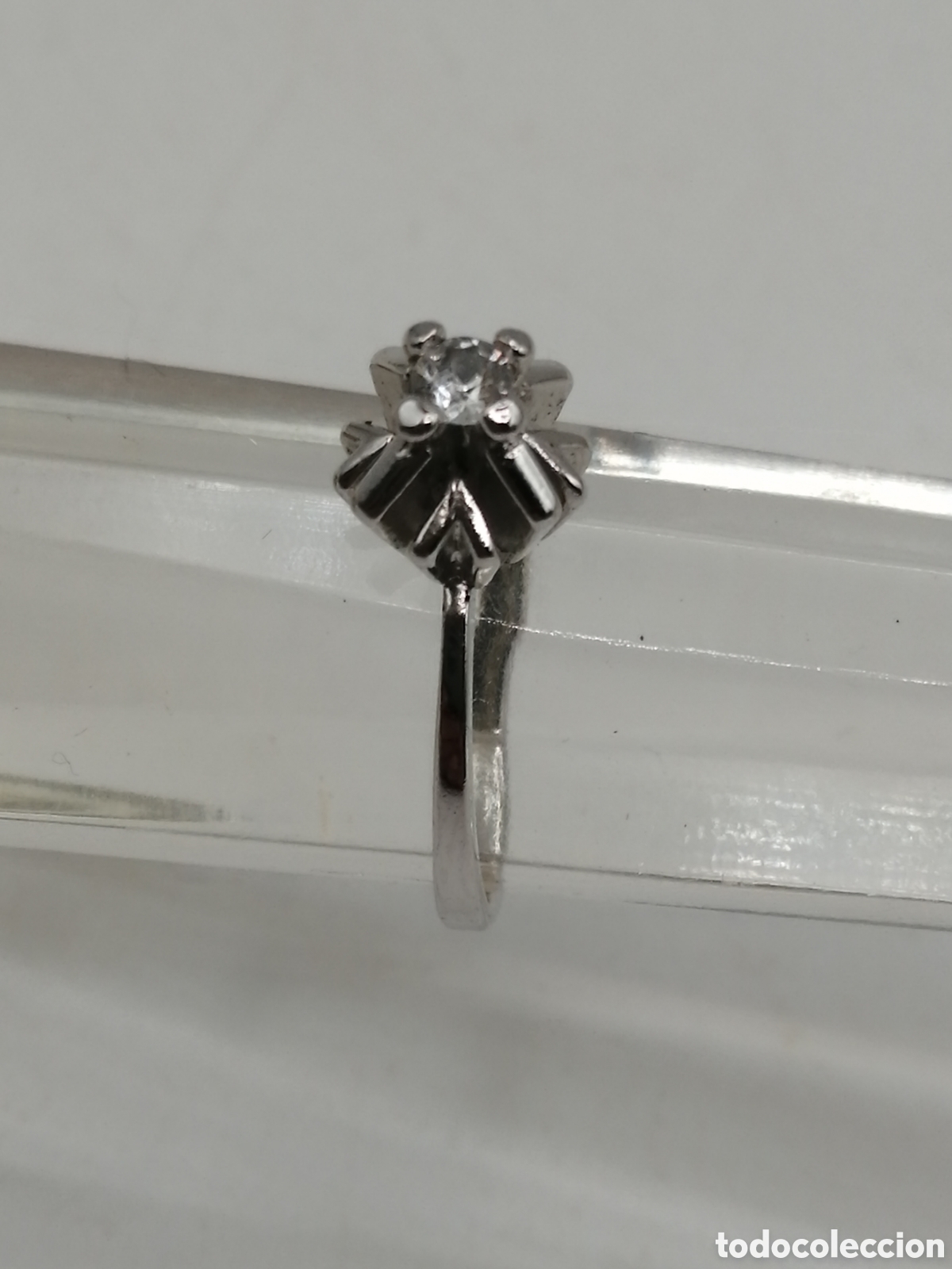 Joyeria: Anillo compromiso plata 925mls y cuarzo blanco - Foto 2