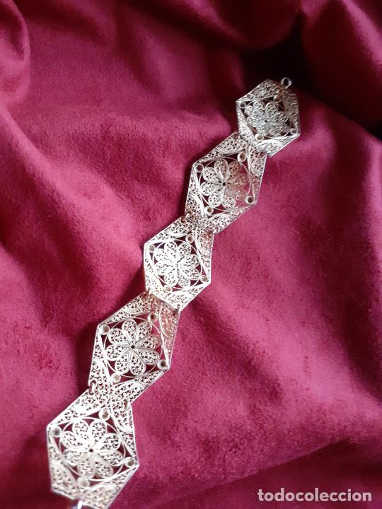 Joyeria: Pulsera filigrana de plata dorada - Foto 4