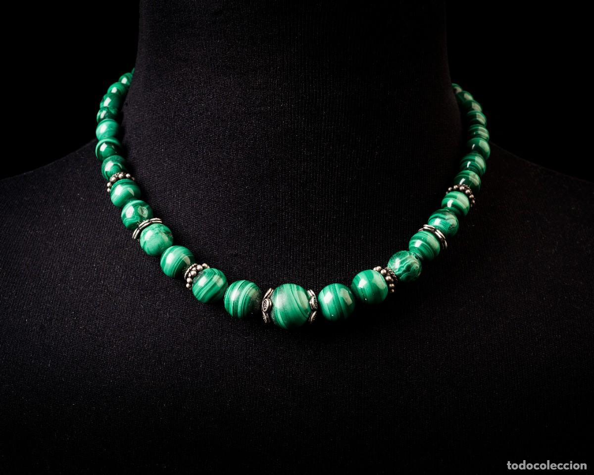 Joyeria: Collar de Malaquita y plata - Foto 1