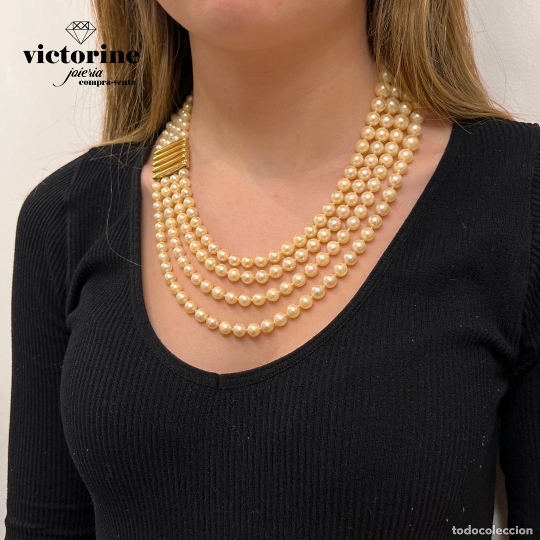 Joyeria: Collar de perlas cultivadas a&ntilde;os 70 - Foto 1