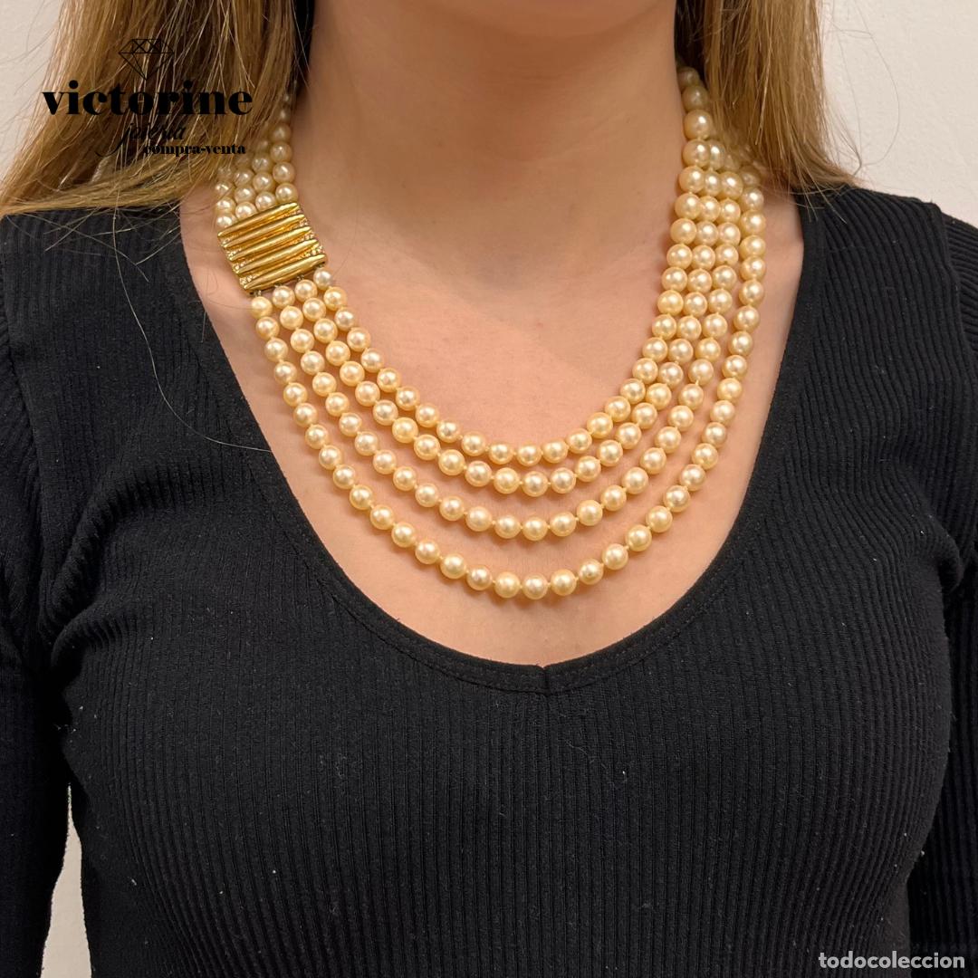 Joyeria: Collar de perlas cultivadas a&ntilde;os 70 - Foto 4