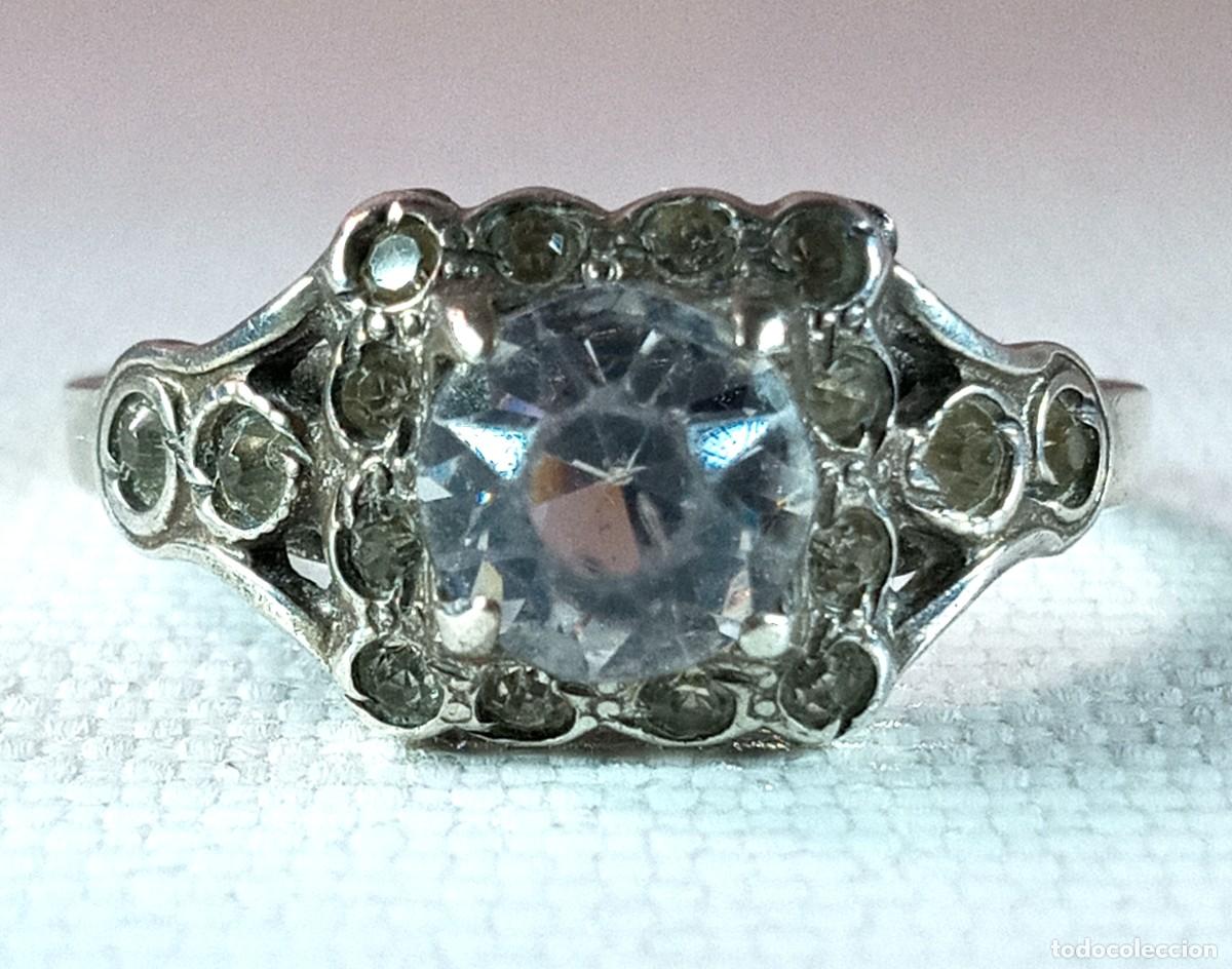 Joyeria: Anillo plata Sterling con Strass. 1900-1910. - Foto 7