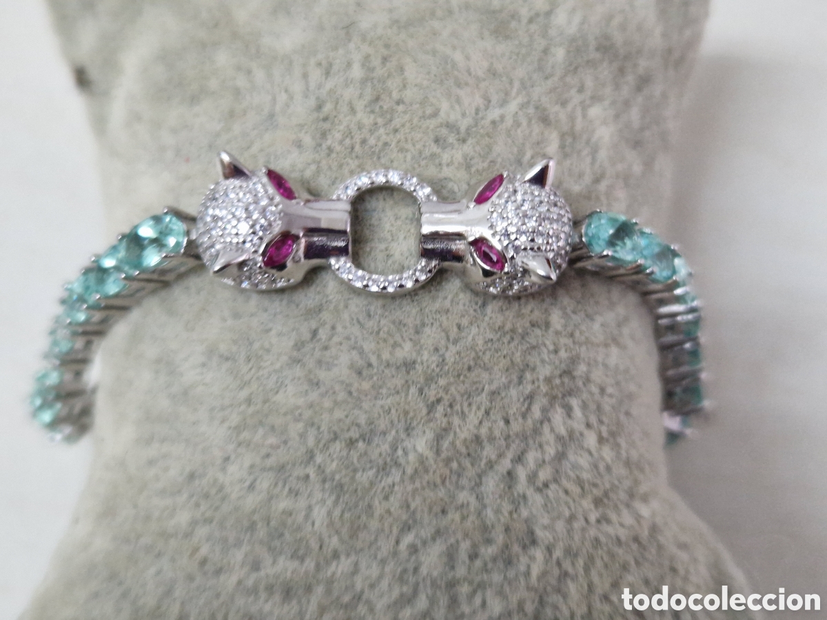 Joyeria: IMPRESIONANTE PULSERA PLATA Y APATITOS - Foto 6