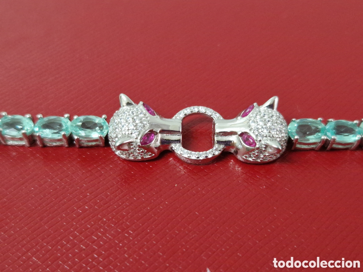 Joyeria: IMPRESIONANTE PULSERA PLATA Y APATITOS - Foto 7