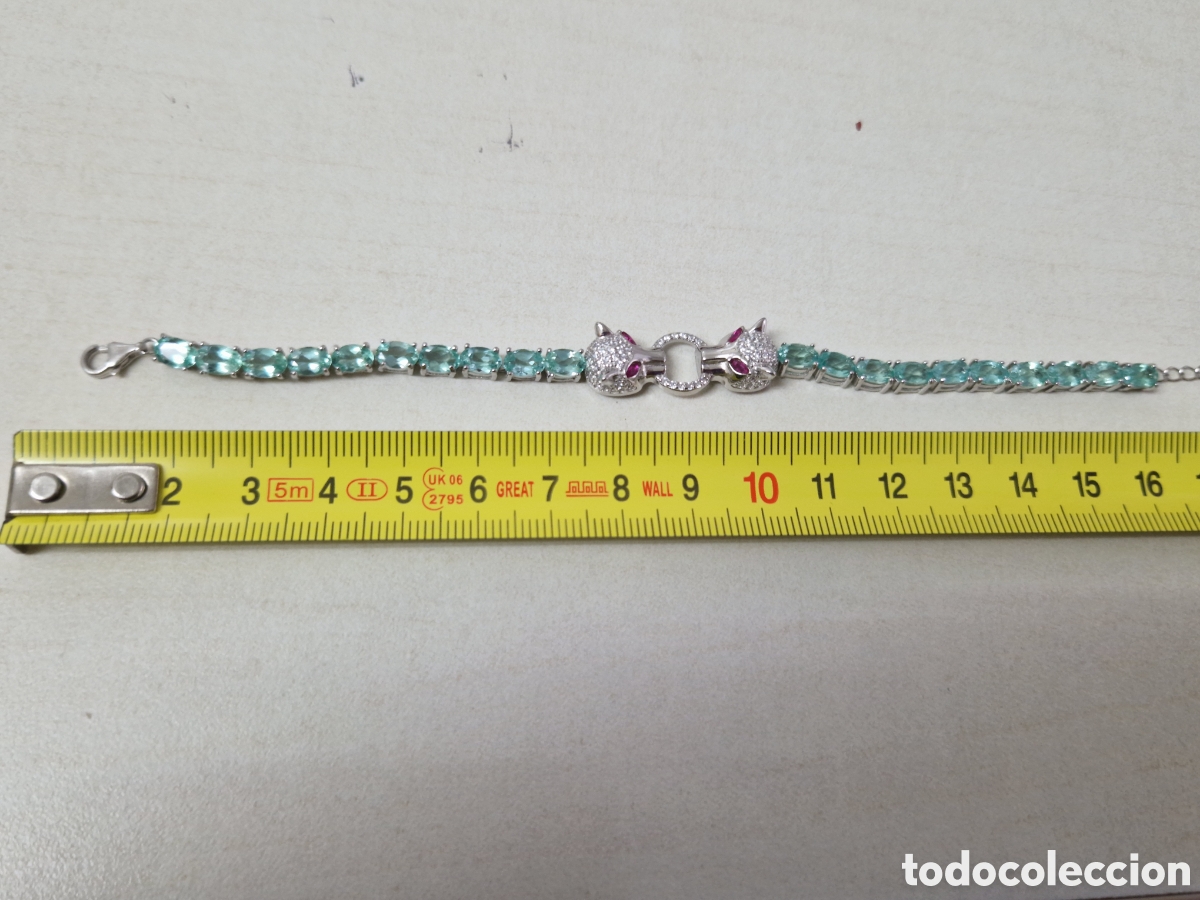 Joyeria: IMPRESIONANTE PULSERA PLATA Y APATITOS - Foto 12