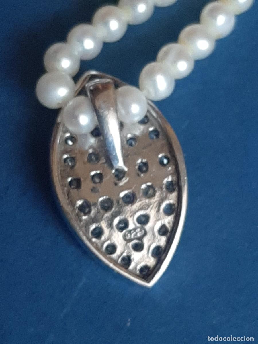 Joyeria: Collar de perlas y plata a&ntilde;os 30 - Foto 3