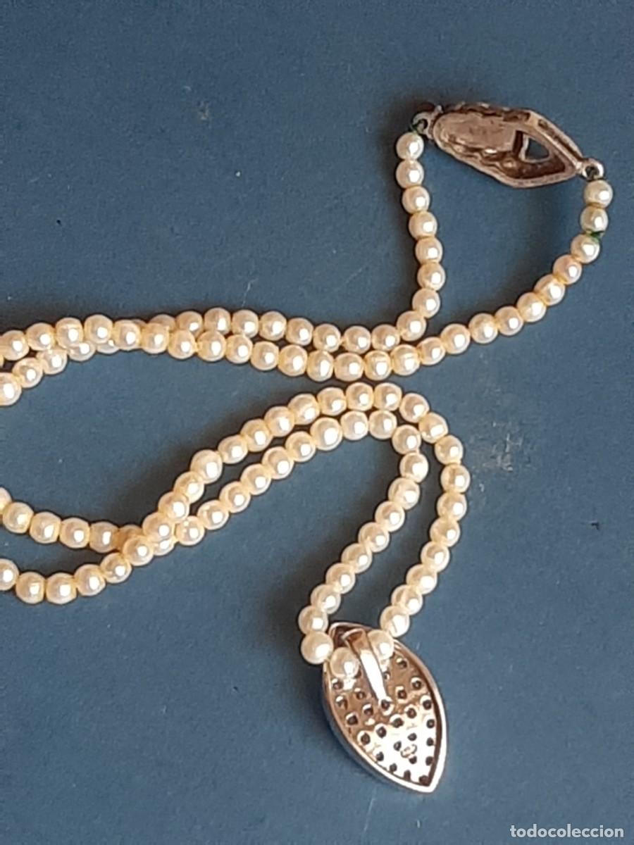 Joyeria: Collar de perlas y plata a&ntilde;os 30 - Foto 4