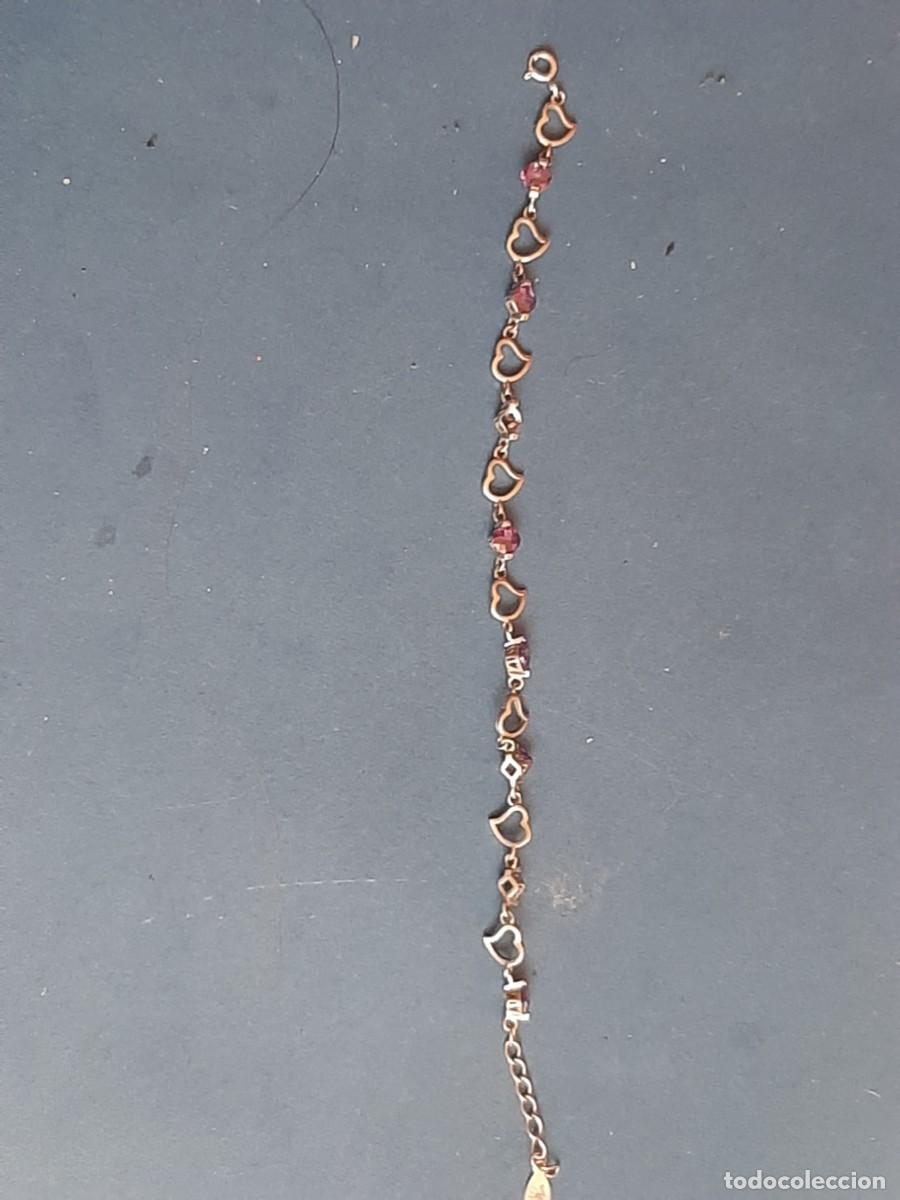 Joyeria: Pulsera de plata con corazones y piedritas - Foto 1