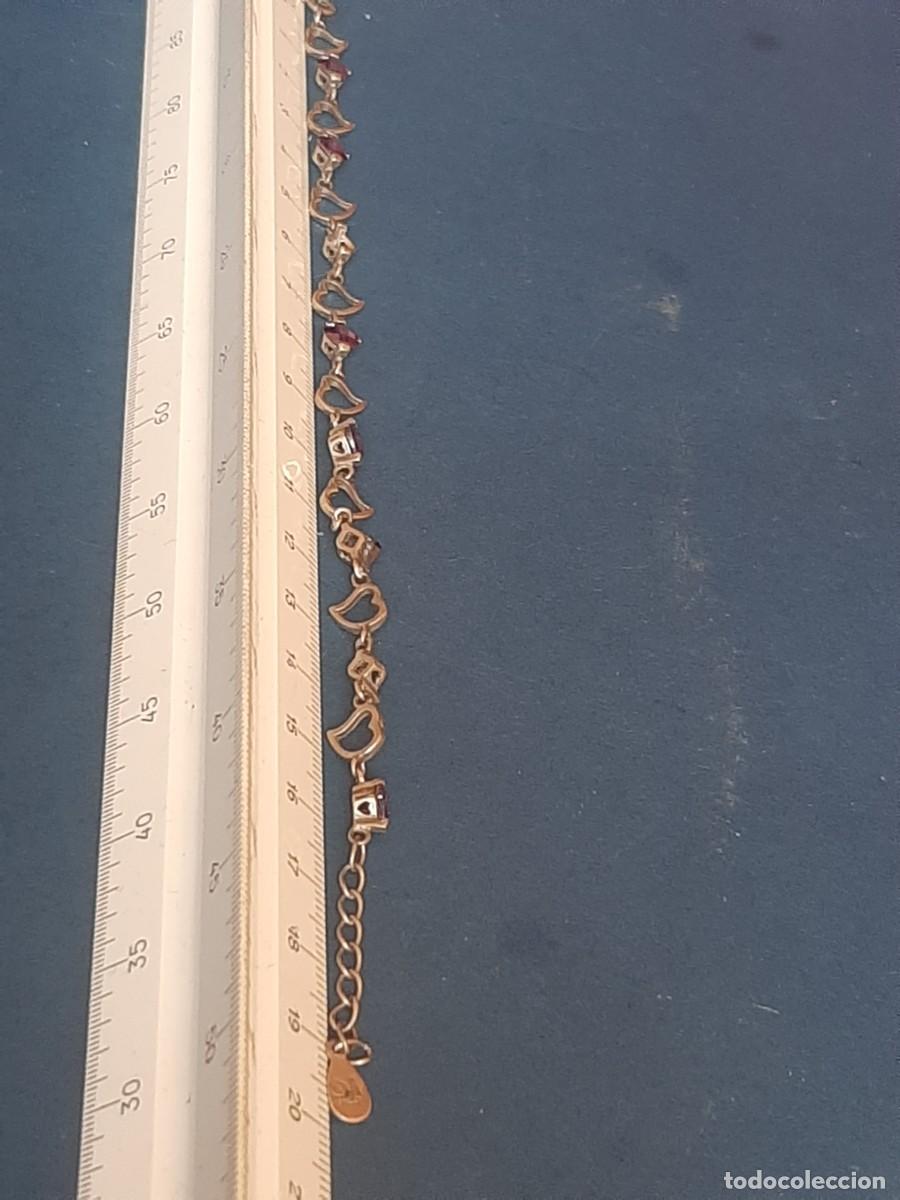 Joyeria: Pulsera de plata con corazones y piedritas - Foto 4