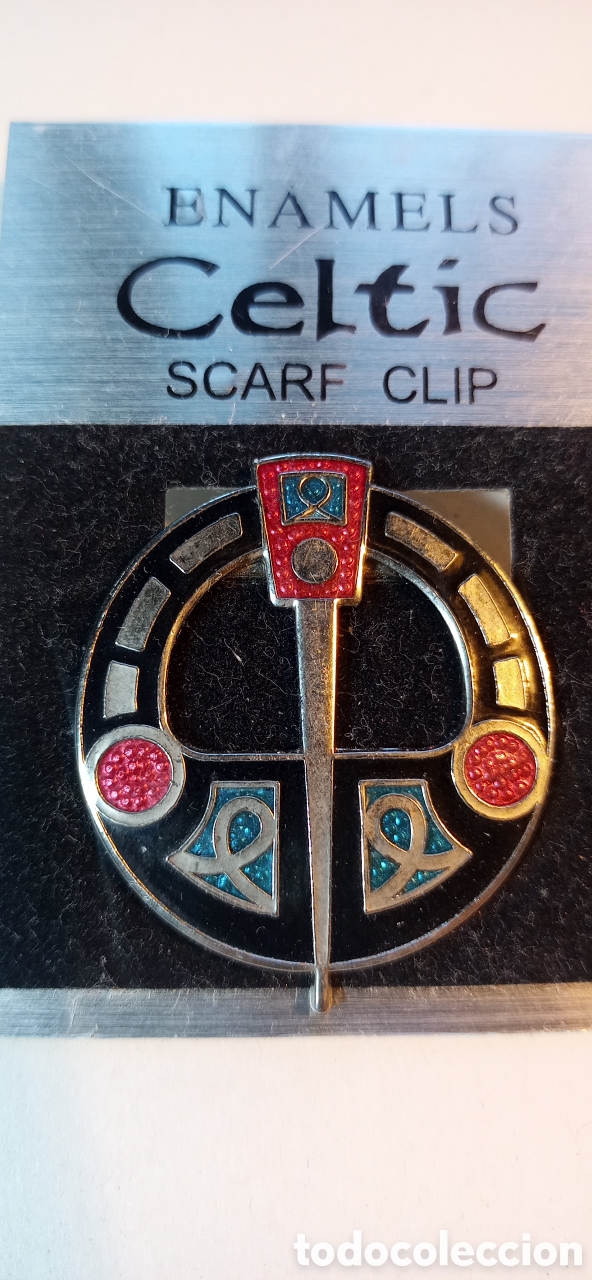 Joyeria: Clip Bufanda Celta. Enamels Celtic Scarf Clip. - Foto 1