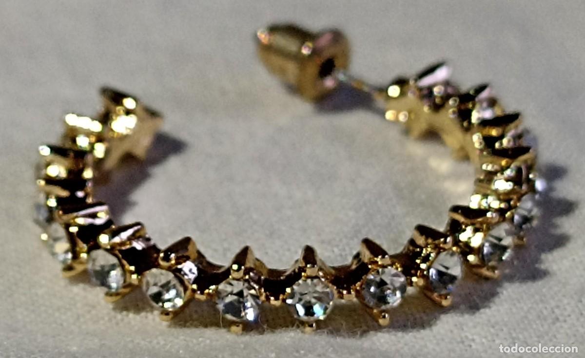 Joyeria: Pendientes semic&iacute;rculo ba&ntilde;ados en oro - Foto 7
