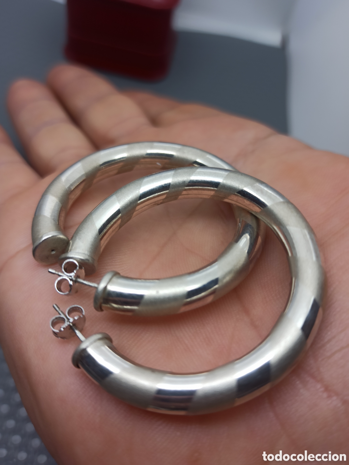 Joyeria: Aros grandes en Plata de Ley 925 - Foto 4