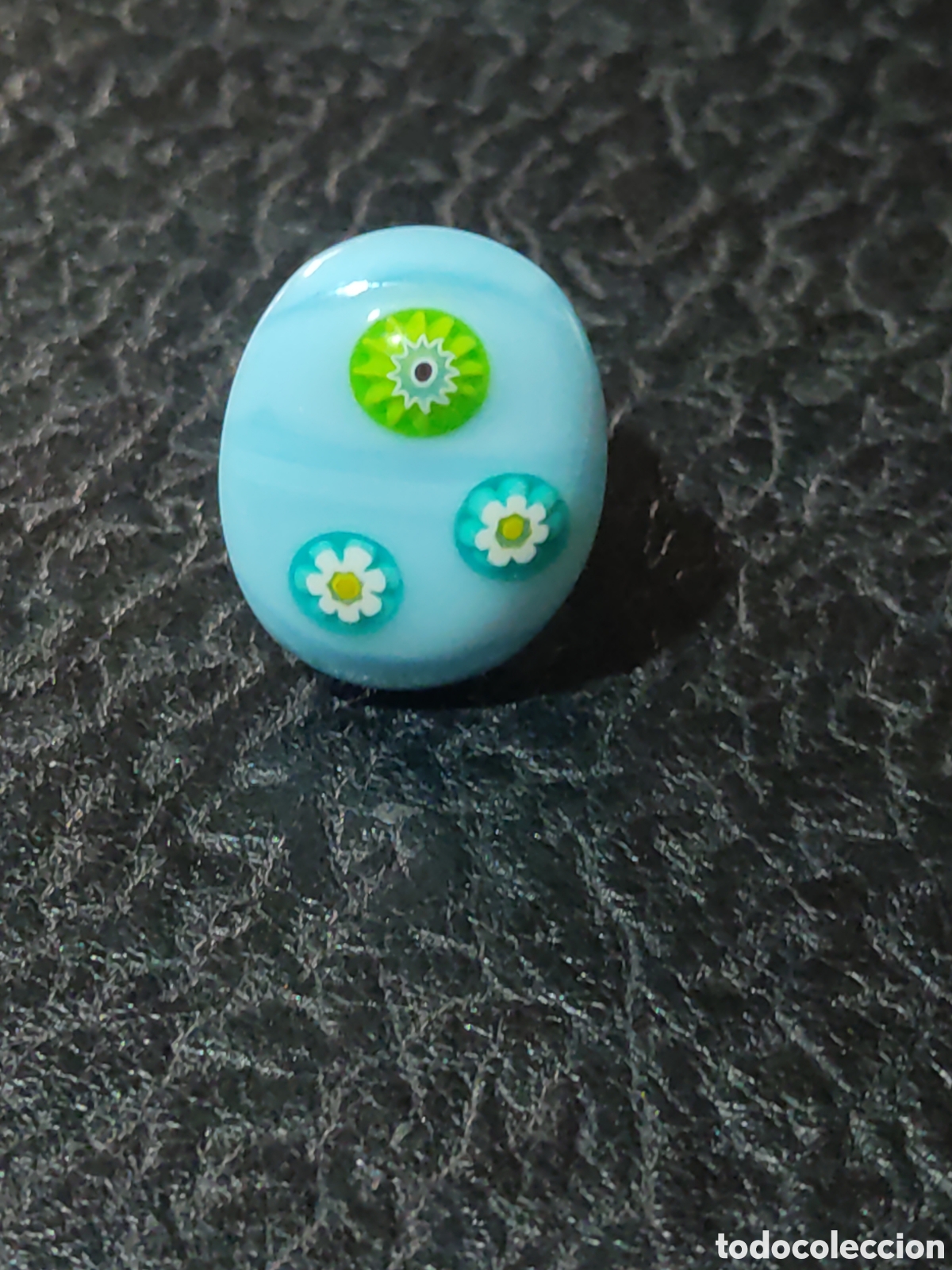 Joyeria: Anillo de opalina azul a&ntilde;os 80 - Foto 2
