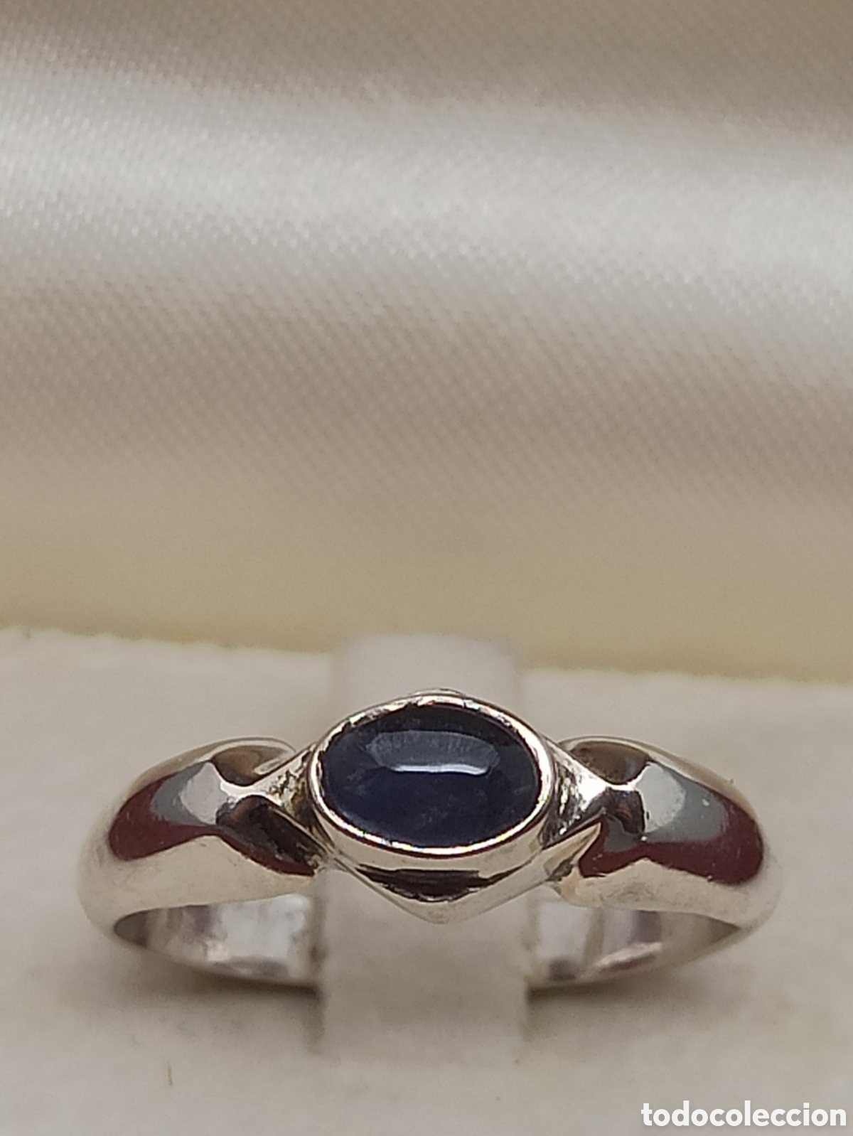 Joyeria: Anillo en Plata de Ley 925 y piedra azul - Foto 4