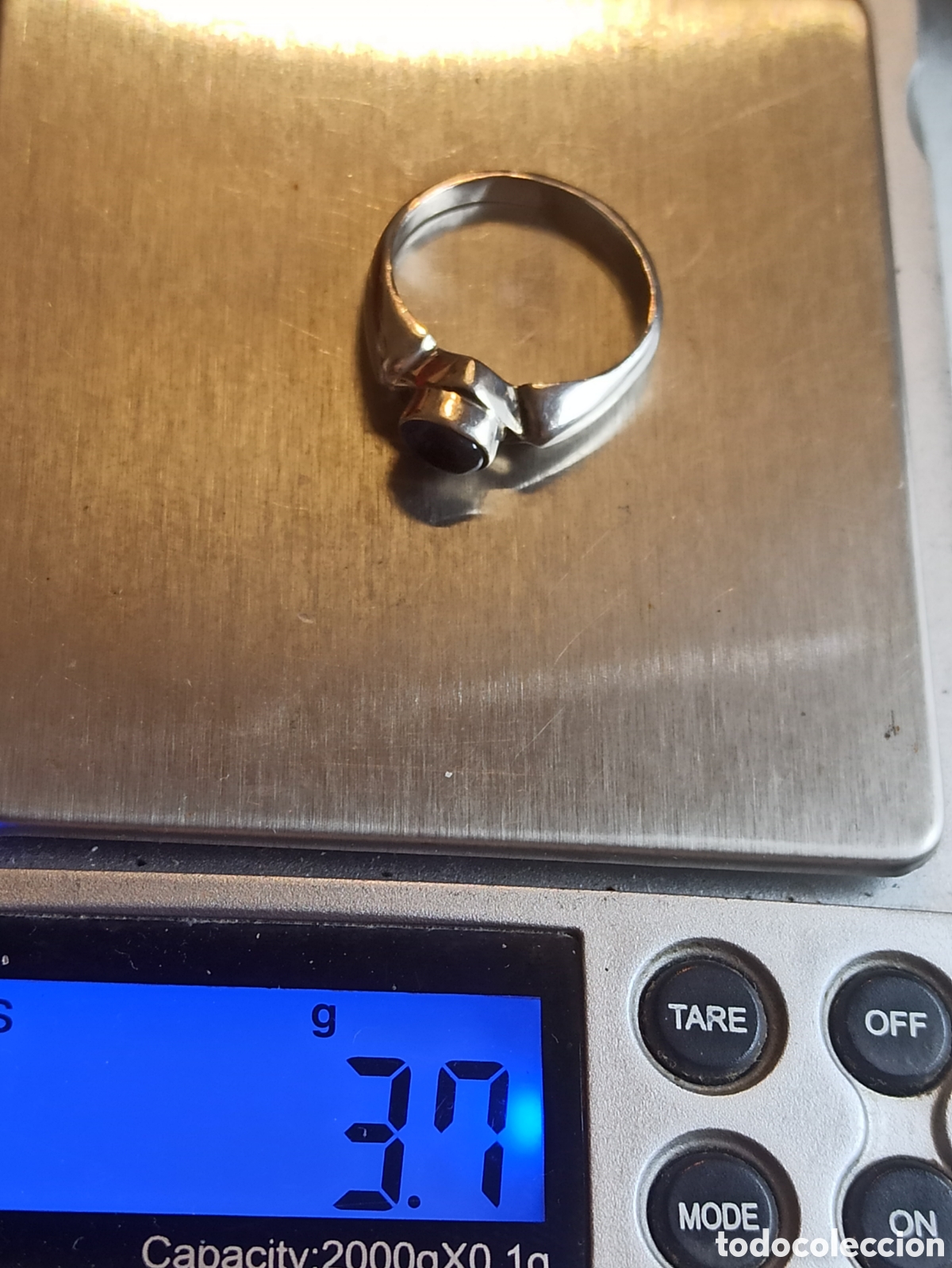 Joyeria: Anillo en Plata de Ley 925 y piedra azul - Foto 6