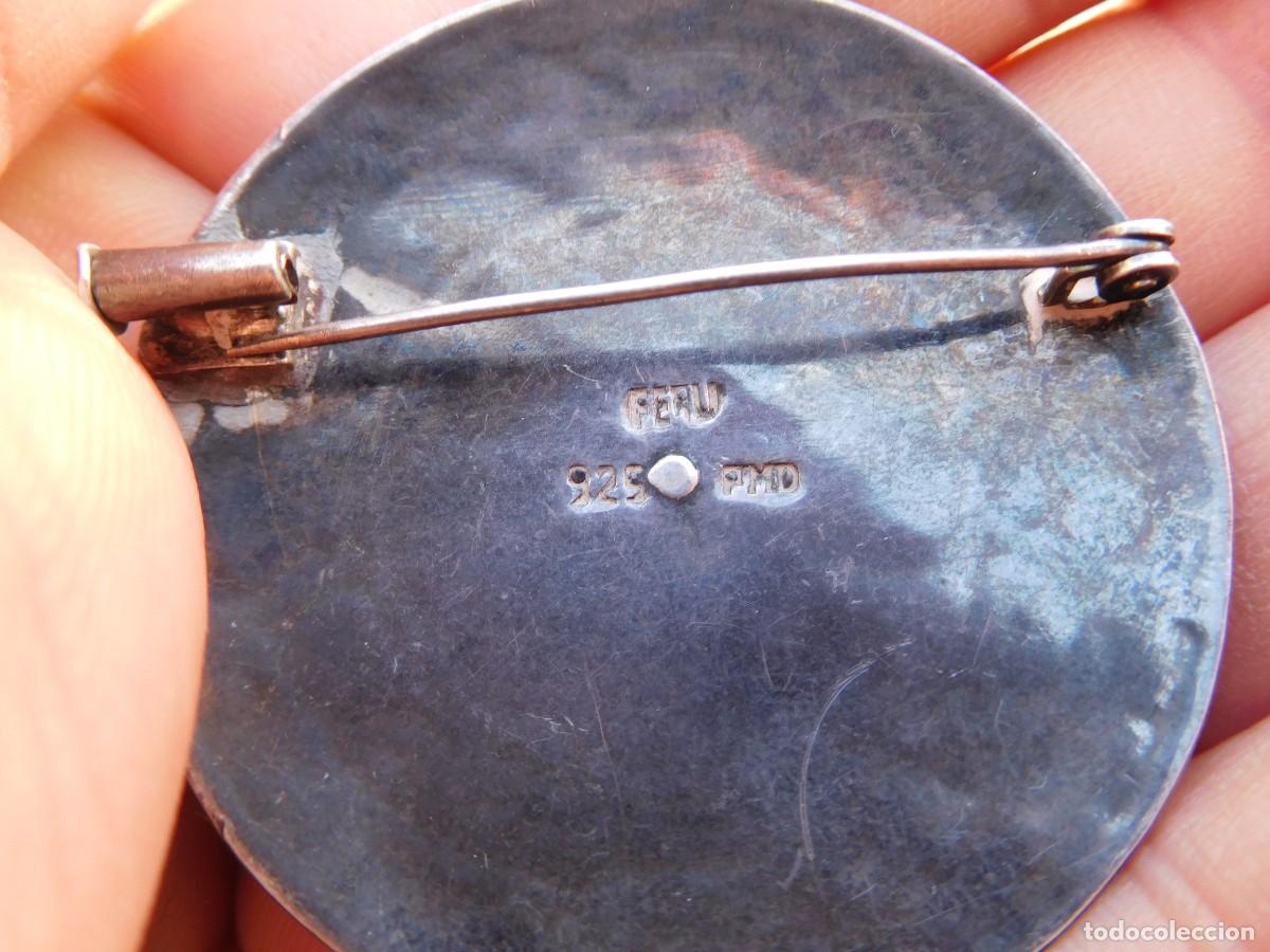 Joyeria: Broche de plata y esmaltes Per&uacute; 925 PMD - Foto 6