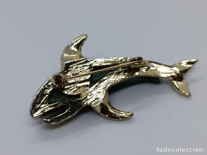 Joyeria: Original broche antiguo con forma de ballena. - Foto 5