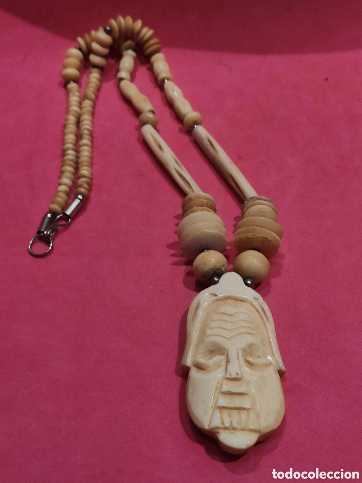 Joyeria: Collar &eacute;tnico en hueso con m&aacute;scara - Foto 4