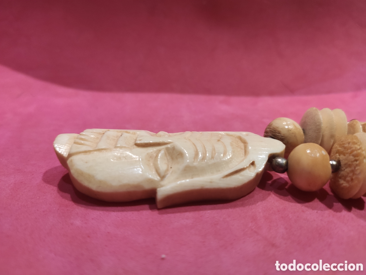Joyeria: Collar &eacute;tnico en hueso con m&aacute;scara - Foto 5