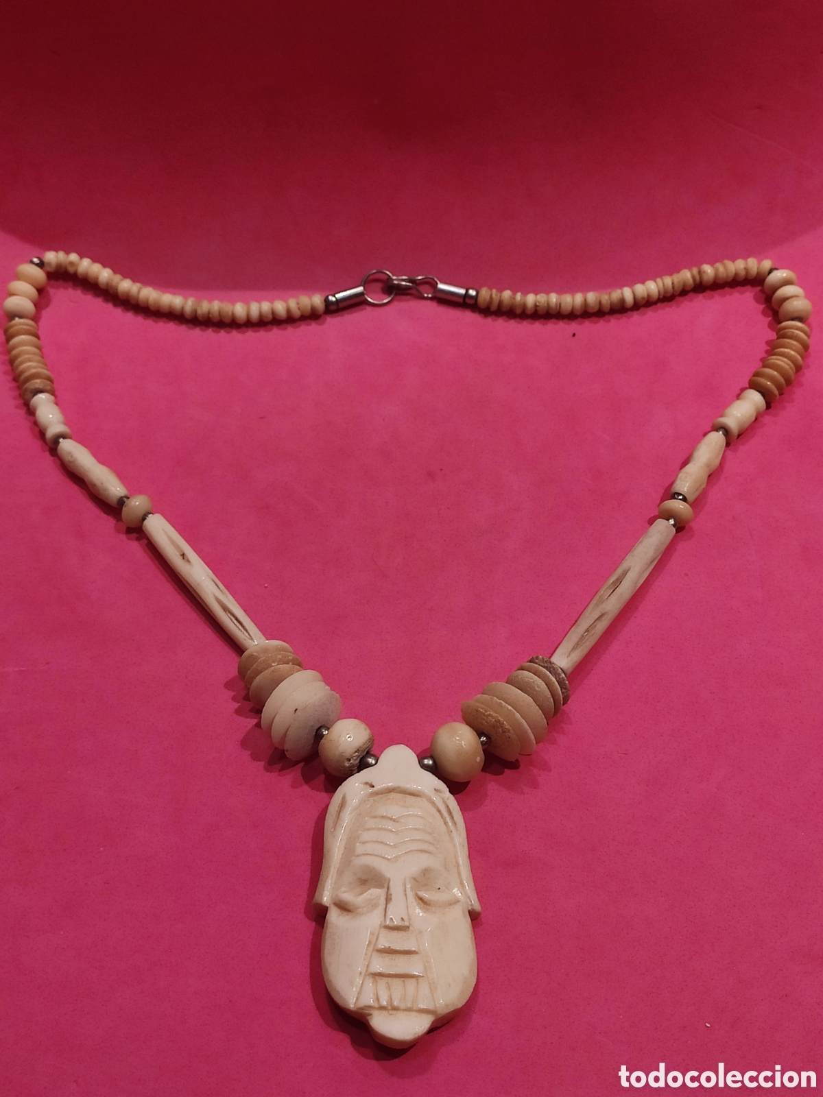 Joyeria: Collar &eacute;tnico en hueso con m&aacute;scara - Foto 7