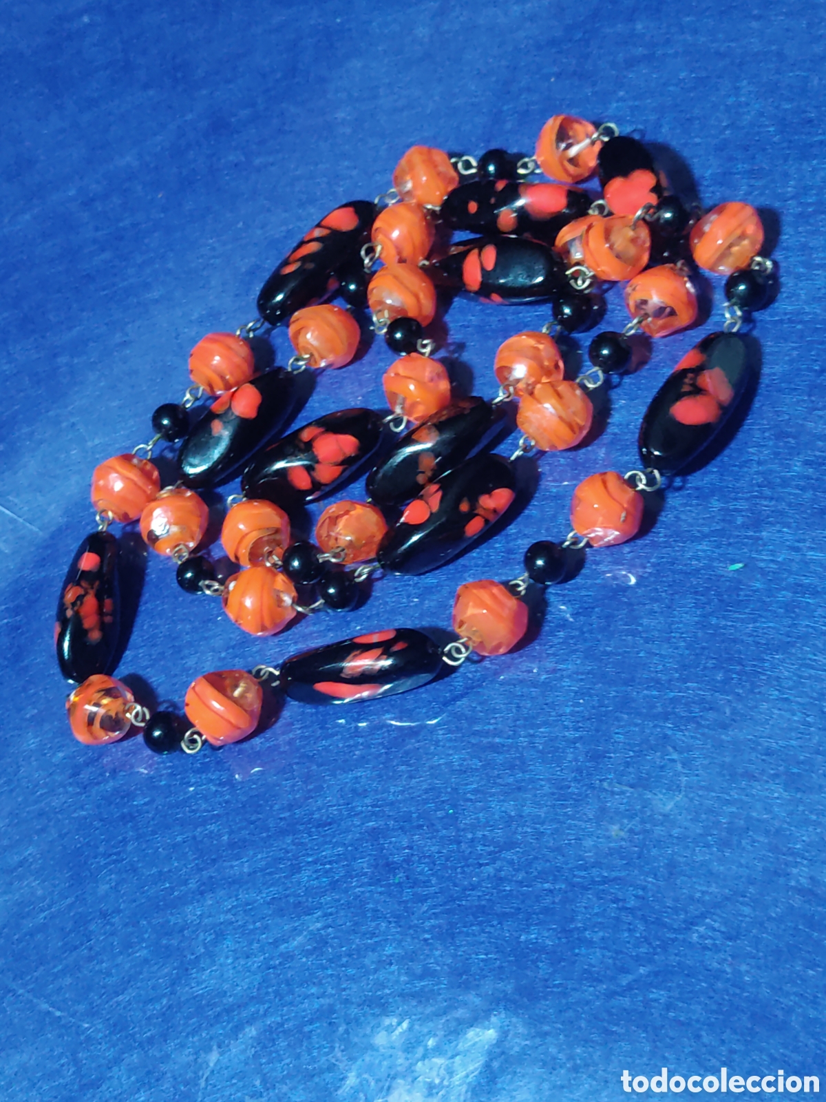 Joyeria: Collar largo de cristal de Murano, vintage. - Foto 2