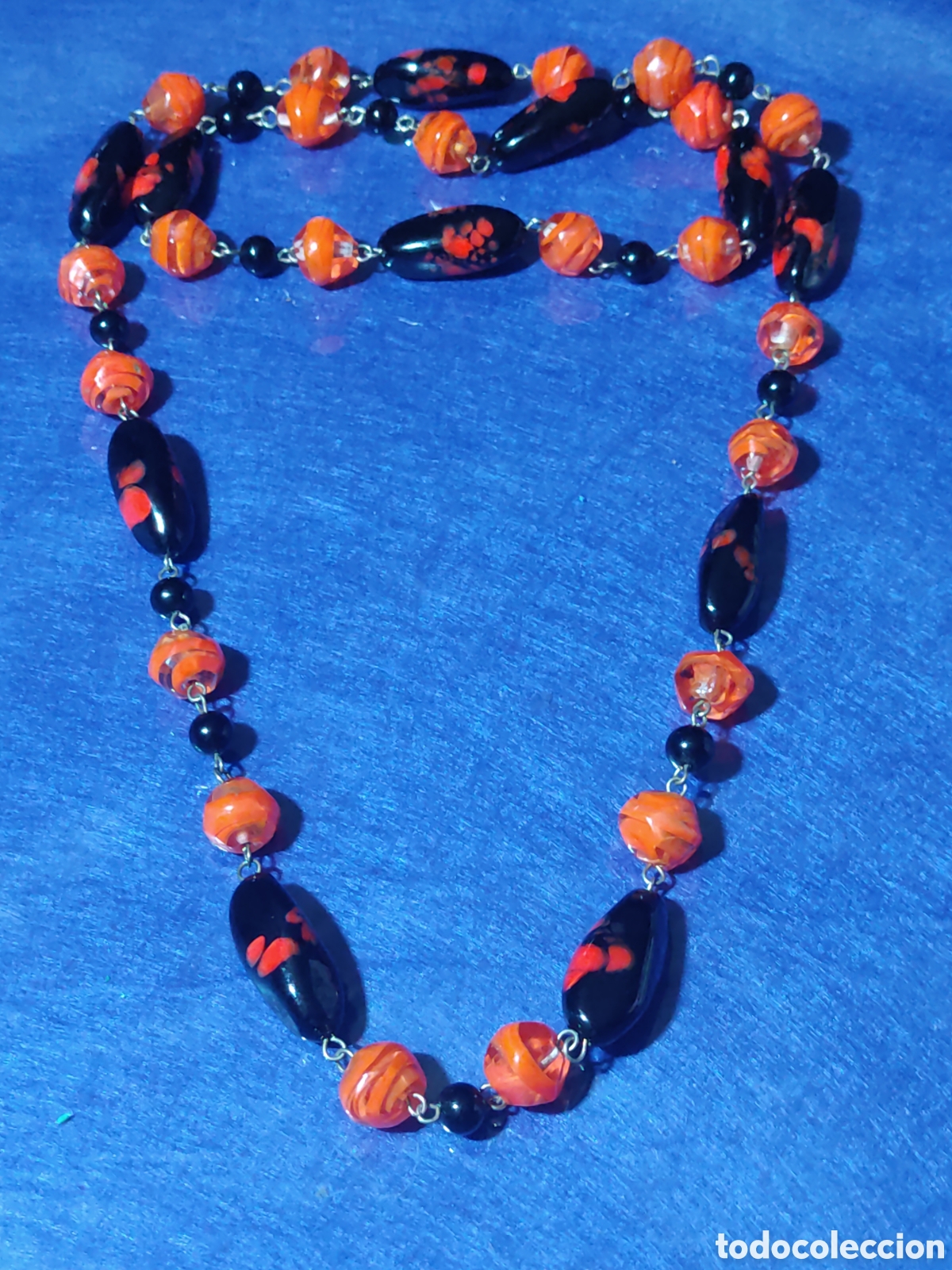 Joyeria: Collar largo de cristal de Murano, vintage. - Foto 4
