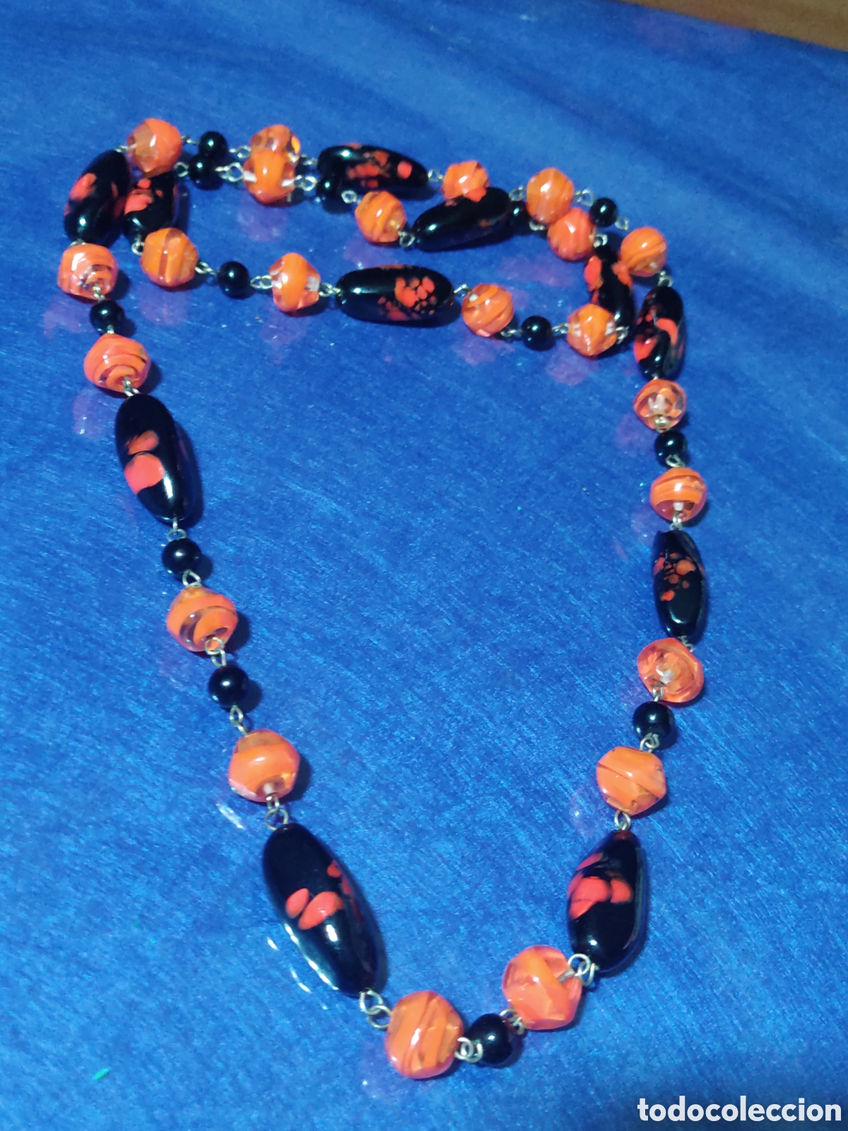 Joyeria: Collar largo de cristal de Murano, vintage. - Foto 5