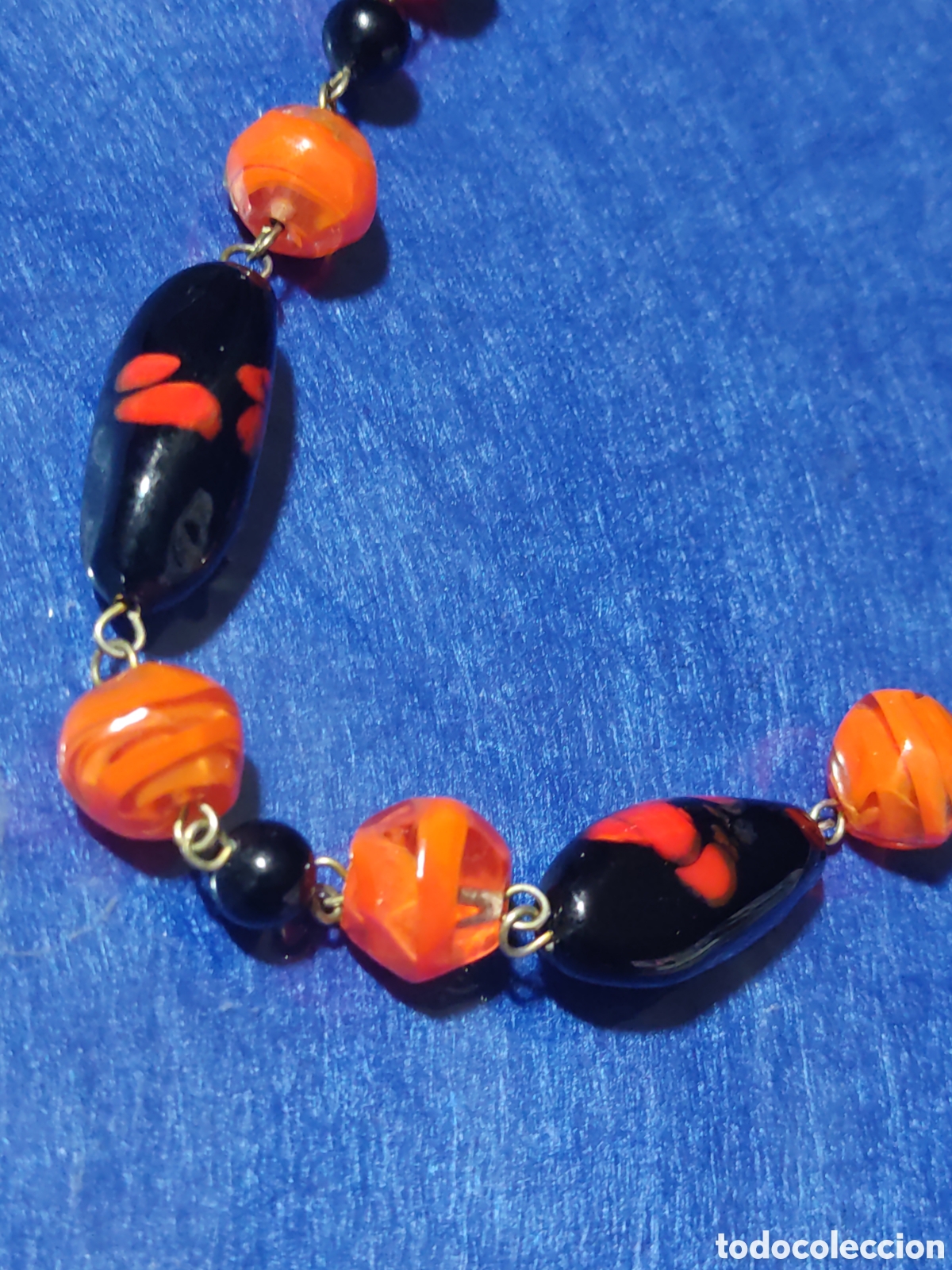 Joyeria: Collar largo de cristal de Murano, vintage. - Foto 6