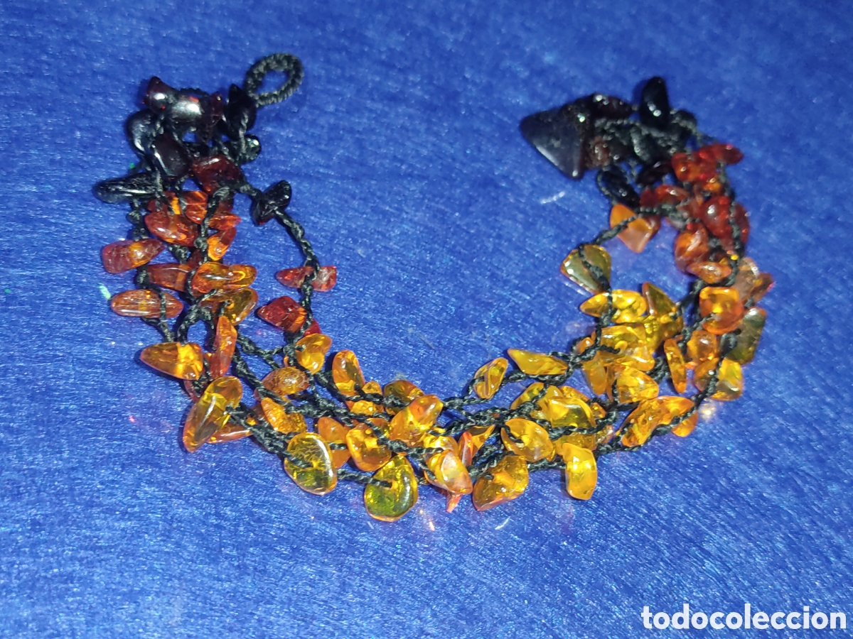 Joyeria: Pulsera de &aacute;mbar del B&aacute;ltico 4 hilos. - Foto 3