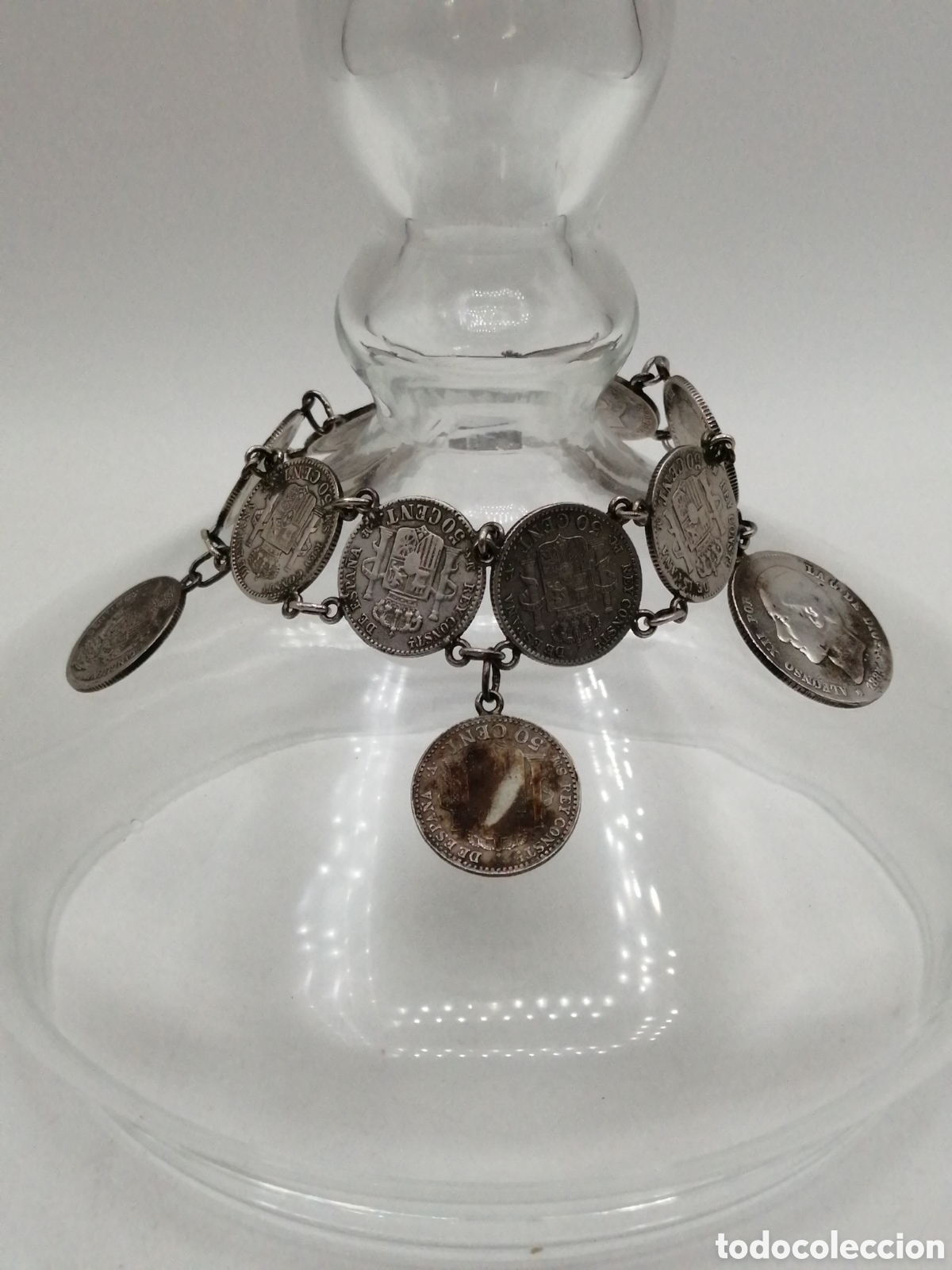 Joyeria: Antigua pulsera plata de ley - Foto 3