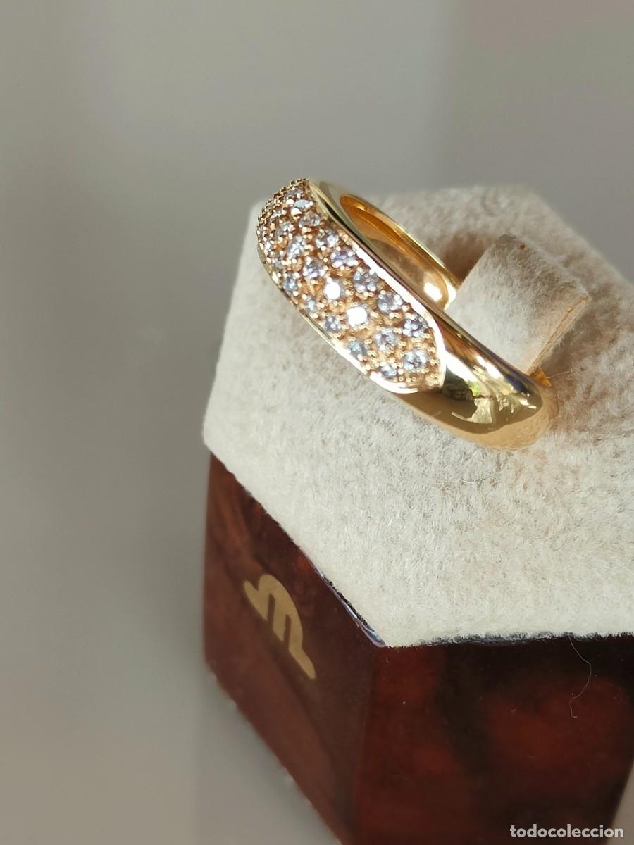 Joyeria: ANILLO ORO 18K Y PAV&Eacute; BRILLANTES - Foto 4