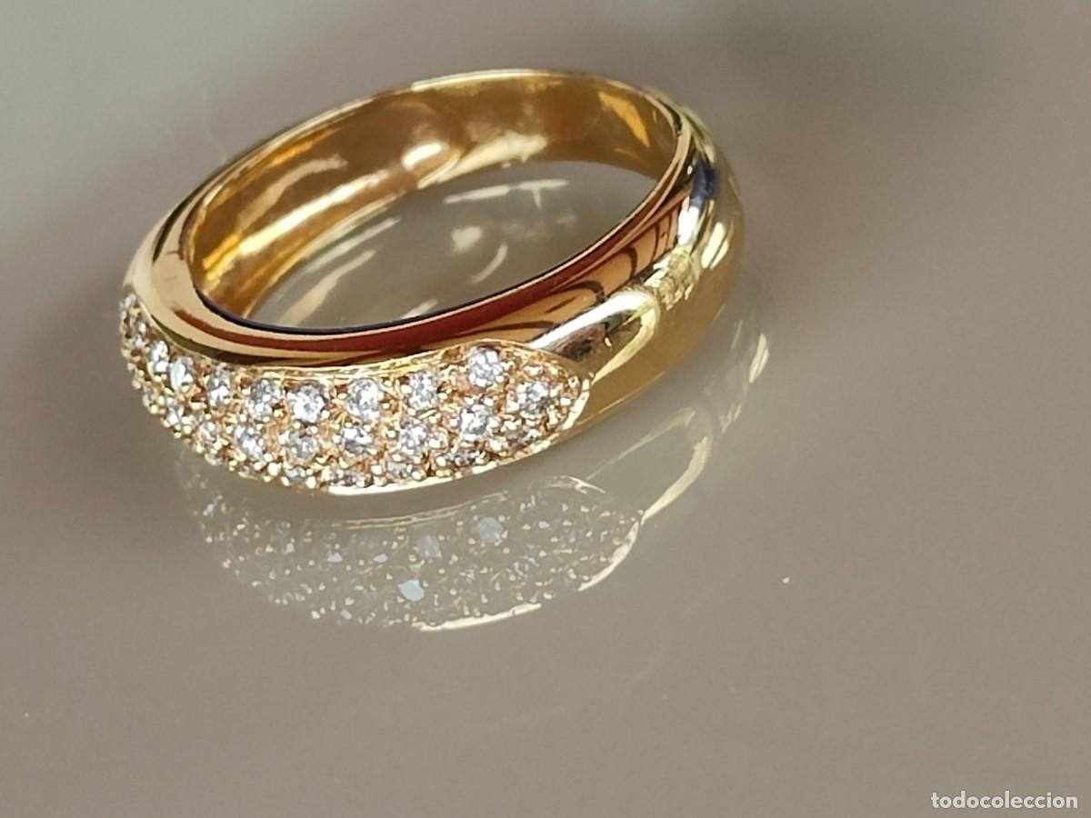 Joyeria: ANILLO ORO 18K Y PAV&Eacute; BRILLANTES - Foto 1
