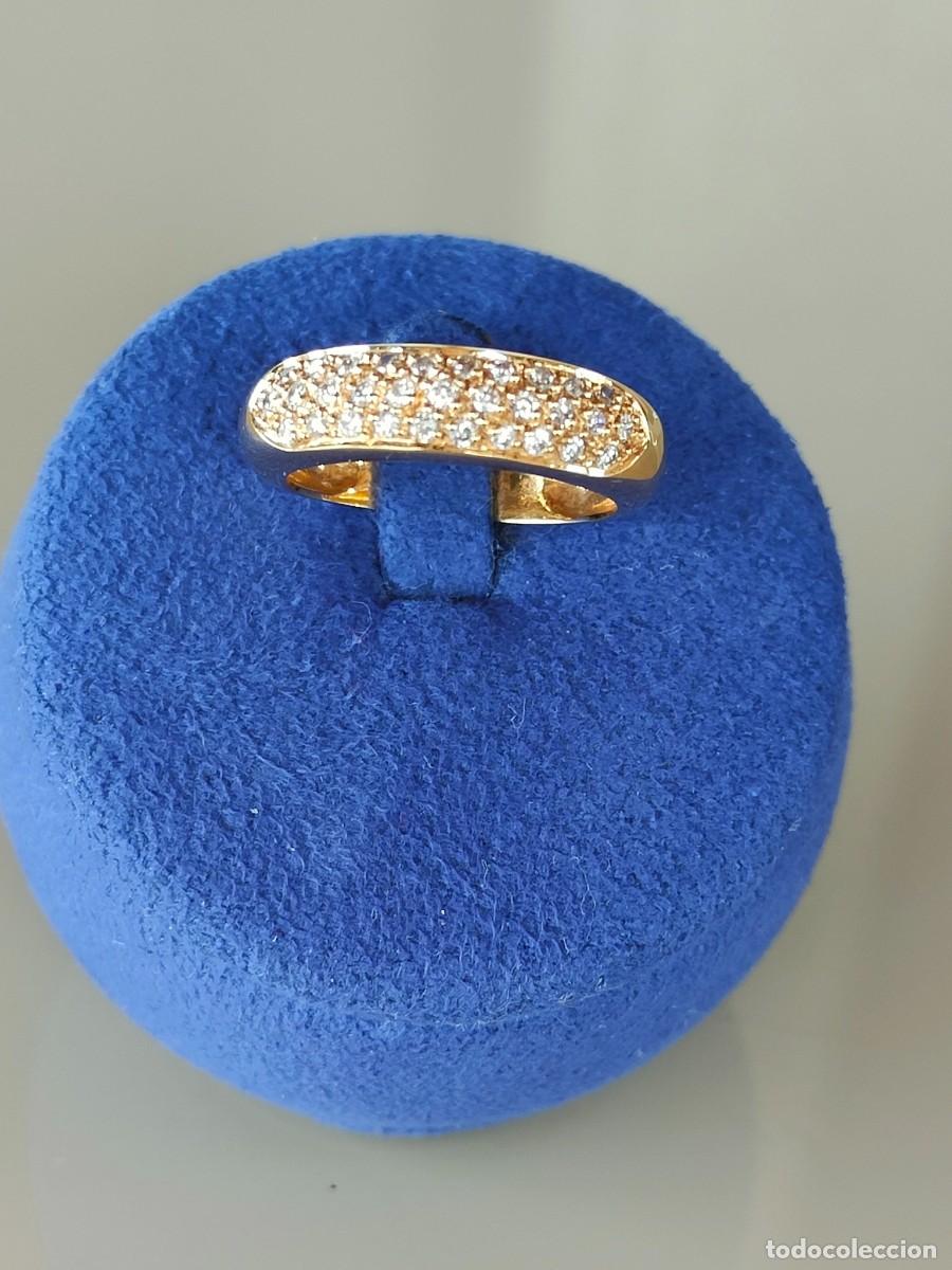Joyeria: ANILLO ORO 18K Y PAV&Eacute; BRILLANTES - Foto 8
