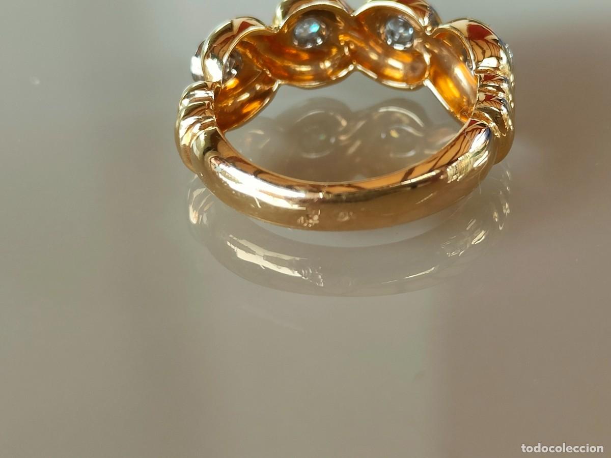Joyeria: ANILLO ORO 18K Y 4 BRILLANTES - Foto 4