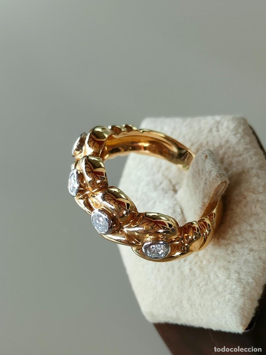 Joyeria: ANILLO ORO 18K Y 4 BRILLANTES - Foto 6
