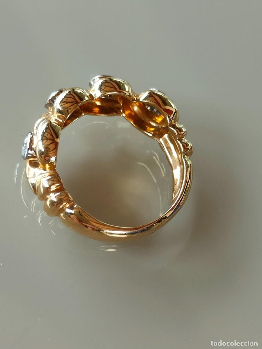 Joyeria: ANILLO ORO 18K Y 4 BRILLANTES - Foto 8