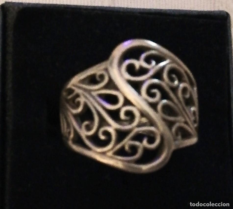 Joyeria: VINTAGE. ROBUSTO ANILLO, SORTIJA DE PLATA CALADO - Foto 2