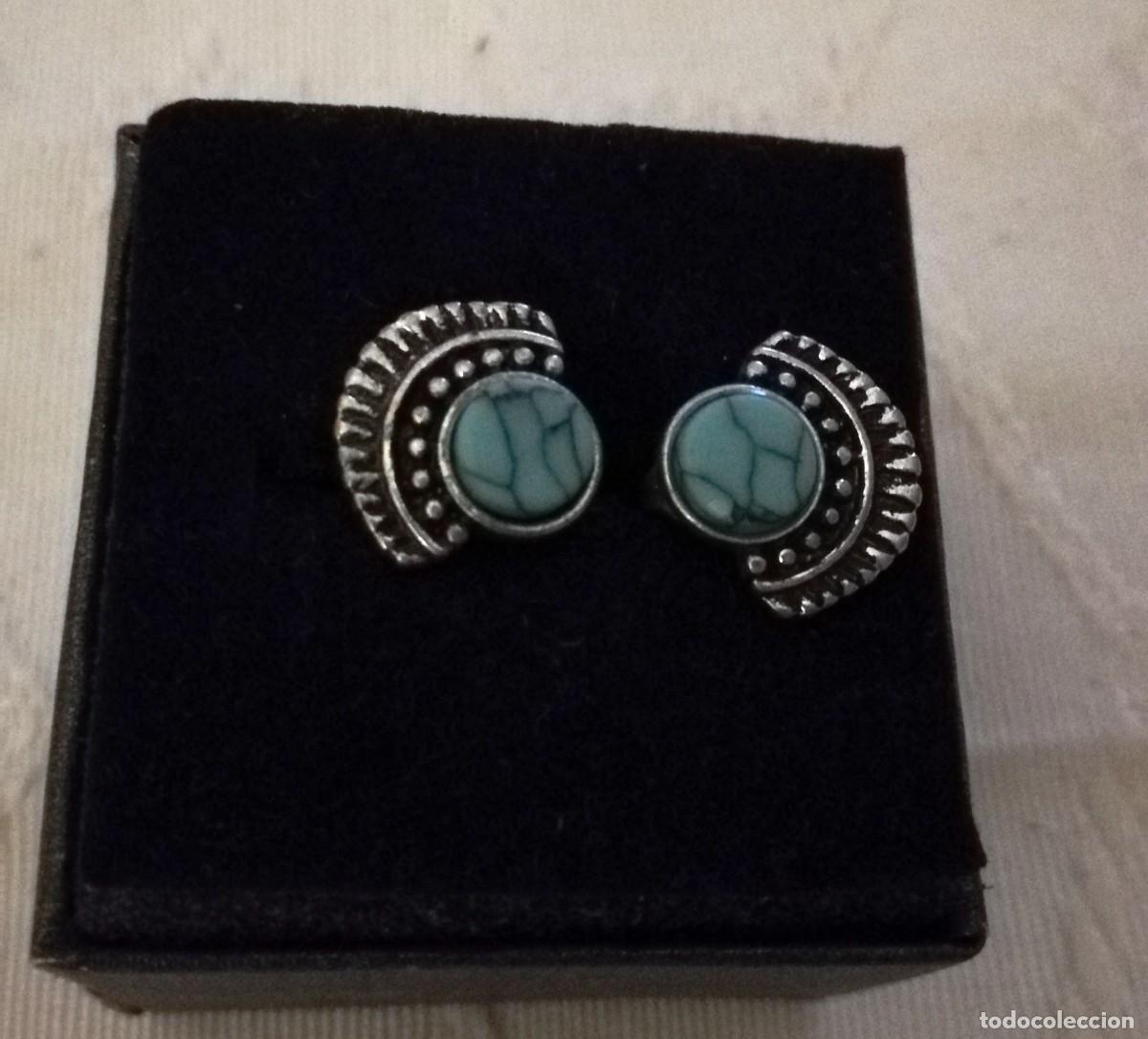 Joalharia: PENDIENTES NATIVO NAVAJO. PIEDRA TURQUESA