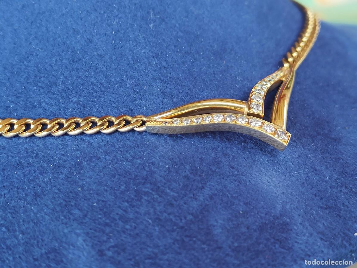 Joyeria: GARGANTILLA ORO 18K Y BRILLANTES - Foto 1
