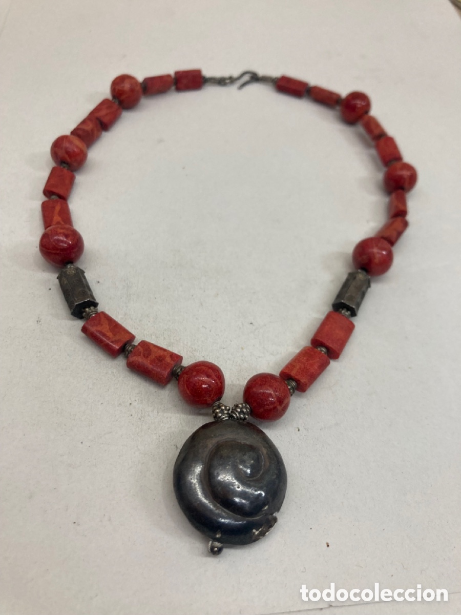 Joyeria: Collar de plata y coral/COLL02 - Foto 1