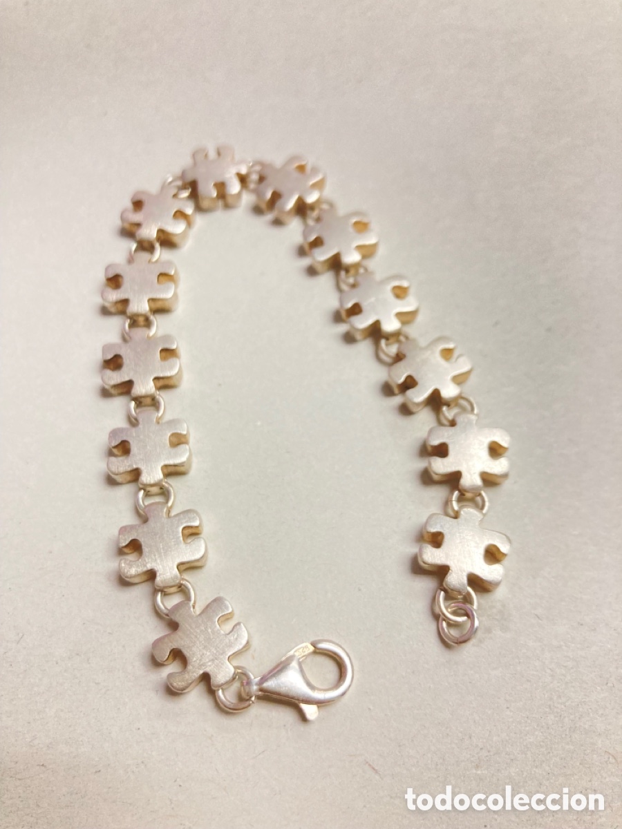 Joyeria: Pulsera de plata en forma puzzle /PUL 01 - Foto 2