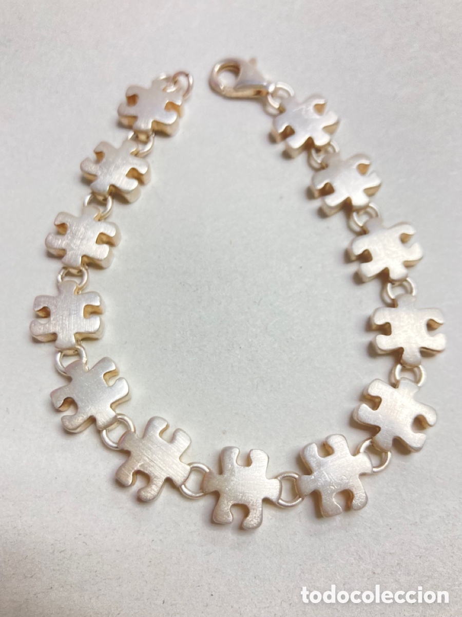 Joyeria: Pulsera de plata en forma puzzle /PUL 01 - Foto 1